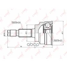 Шрус Наружный | Перед Прав Лев | LYNXauto арт. CO3625