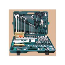 S04H524128S (48372) Универсальный набор JONNESWAY торцевых головок 1 4DR 4-13 мм и  1 2DR 8-32 мм, комбинированных ключей 6-32 мм и отверток, 128 предметов