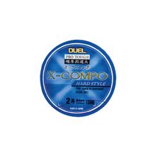 Леска моно. Duel X-Compo (hard style), 150m, #3,00, 0,285mm, синий