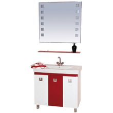 Misty Зеркало для ванной Эллада 90 красная полка