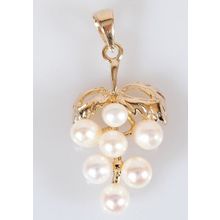 Кулон с жемчугом "Ягоды"