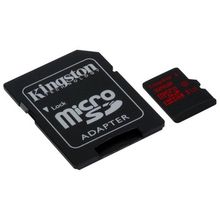 Флеш карта microSD 32GB Kingston SDHC Class 10 UHS-I U3 (SD адаптер)