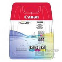 Canon 2934B010 Набор  CLI-521 C M Y MULTIPACK для MP540 550 560 620 630 640 980 990 iP3600 4600 4700 MX860