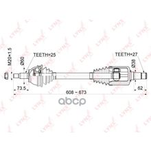 Привод В Сборе | Перед Лев | LYNXauto арт. CD1078