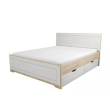 Сильва Кровать с ящиками НМ 040.34+НМ 040.39 Оливия Дуб Сонома белое дерево ID - 308034