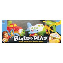 KEENWAY Набор "BUILD"N PLAY" -самолет+джип( 2 в 1 ) 11866