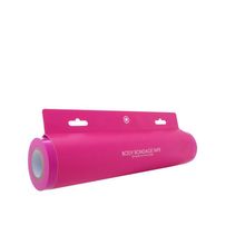Розовая широкая лента для тела Body Bondage Tape - 20 м. Розовый