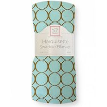 SwaddleDesigns Marquisette Mocha Mod Circles морской кристалл