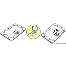Osculati White inspection hatch anti-slip sufrace 350x600mm, 20.302.00