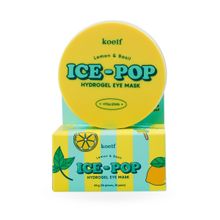 Koelf Ice-Pop Lemon and Basil Eye Mask Гидрогелевые патчи с экстрактом лимона и базилика, 60 шт