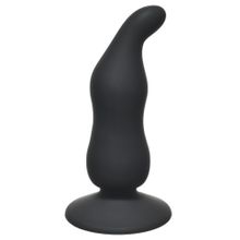 Lola toys Чёрная анальная пробка Waved Anal Plug Black - 11 см.