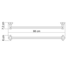 WasserKRAFT Штанга для полотенец Aller K-1130