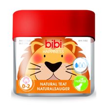 Bibi для бутылочки Happiness Natural силикон 0-2 мес. 2шт.