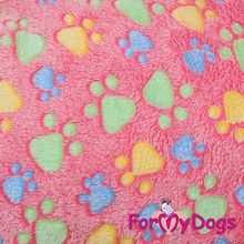 Лежак для собак ForMyDogs Лапки розовый FMD18-2018