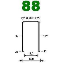 Скоба 88 25 galv, Omer (3   48 тыс.шт.)