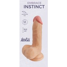 Телесный фаллоимитатор Embrace Instinct - 15,3 см.