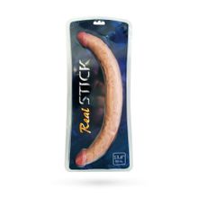 Двусторонний фаллоимитатор Realstick Nude - 34 см. телесный