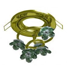 LFlash JS010-5 Gold G СТРАЗЫ точечный встраиваемый светильник