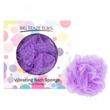 Big Teaze Toys Фиолетовая губка для ванны с вибропулей Vibrating Bath Sponge (фиолетовый)