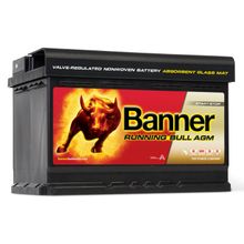 Аккумулятор автомобильный BANNER Running Bull AGM 570 01 6СТ-70 обр. 278x175x190