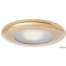 Osculati Capella LED spotlight golden SS, 13.433.32