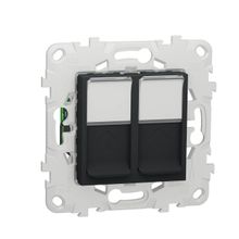 Schneider Electric Розетка компьютерная RJ45X2 Schneider Electric Unica New Cat. 5е UTP NU542054 ID - 237812