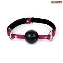 Bior toys Фиолетово-черный кляп-шарик Ball Gag (фиолетовый с черным)