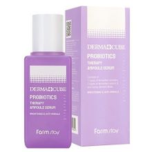 Сыворотка с пробиотиками для комплексного восстановления кожи FarmStay Derma Cube Probiotics Therapy Ampoule Serum 80мл