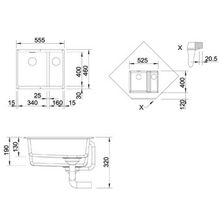 BLANCO SUBLINE 340 160-U SILGRANIT