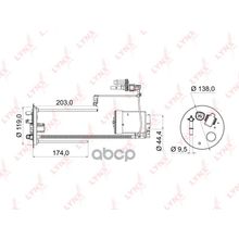Фильтр Топливный LYNXauto арт. LF969M