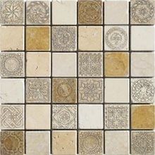 Мозаика Arezia 50% Decor Beige чип 48х48 30х30