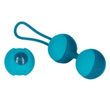 Бирюзовые вагинальные шарики MINI STELLA II KEGEL BALLS бирюзовый