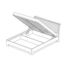 Кураж Кровать-3 с подъемным основанием 1600 экокожа Парма Нео