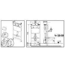 Инсталляция Roca Active WC ПЭК (893104110) в комплекте с унитазом Roca Meridian Compact микролифт