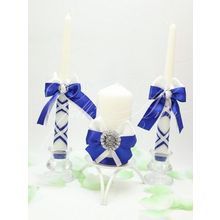 Свадебные свечи семейный очаг Gilliann Crystall Blue CAN065