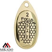 Блесна вращающаяся Mikado FOCUS № 2 золото   25