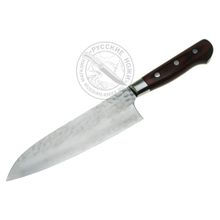 Нож кухонный Сантоку "Sakai Takayuki" 07228, (сталь Damascus 17 слоев, VG-10), 180 мм