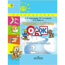 Окружающий мир 2 класс. ОБЖ, Рабочая тетрадь. Анастасова