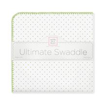 SwaddleDesigns Classic Polka Dots киви