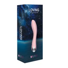 Нежно-розовый вибростимулятор Loving - 18 см. нежно-розовый