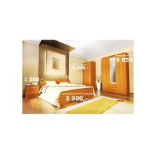 Кровать Злата (Размер кровати: 140Х200, Цвет корпуса: Вишня)