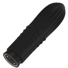 Shots Media BV Черная вибропуля Turbo Rechargeable Bullet Lush - 9,8 см. (черный)