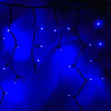 Neon-Night 255-213 Уличная светодиодная Бахрома Айсикл, 3.2x0.9 м, синий, пост свечение, провод Каучук черный