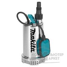 Makita PF1100 Насос дренажный погружной,1100Вт,250л м,Н 9м,Г-5м,7кг,ч вод вкл5мм ,мин уровень воды25мм