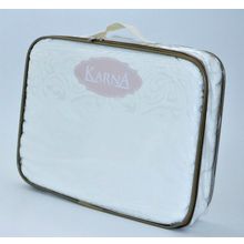 Простынь махровая "KARNA" ESRA 160x220 см цвет абрикосовый