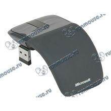Оптическая мышь Microsoft "Arc Touch Mouse" RVF-00056, беспров., 2кн.+скр., черный (USB) (ret) [113207]