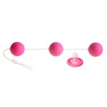 Анальные шарики розовые 19,5 см