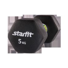 STARFIT Гантель неопреновая DB-201 5 кг, черная