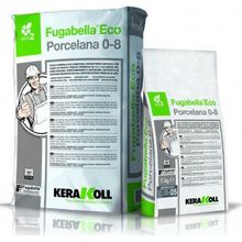 Затирка минеральная Kerakoll Fugabella Eco Porcelana 0-8 для камня и керамики, антибактериальная, цвет Антрацит-05, 25 кг