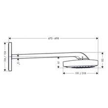 Верхний душ Hansgrohe Raindance Select E300 3jet (26468000) (390 мм)